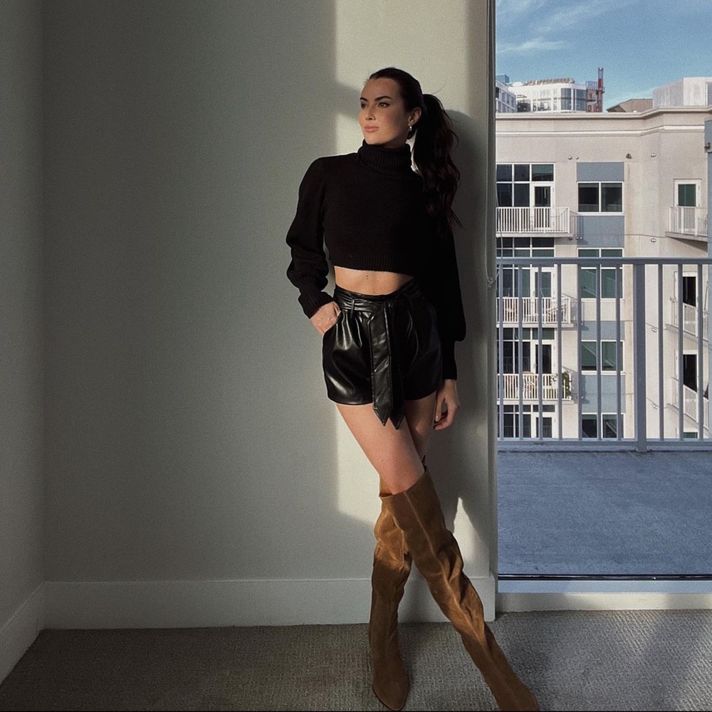 Matisse Tan Over the Knee Boots